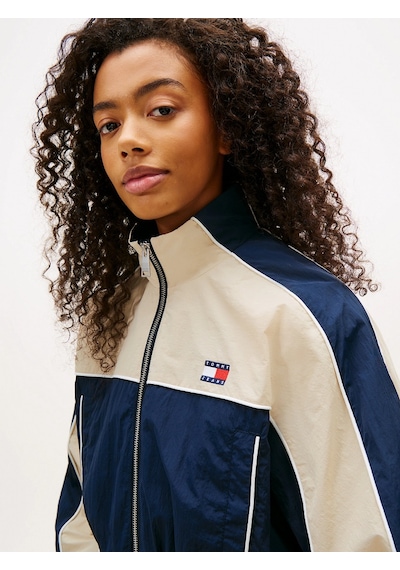 Tommy Hilfiger Tjw Naylon Şerit Detaylı Kadın Mavi Yağmurluk Dw0dw22055c1g Mavi