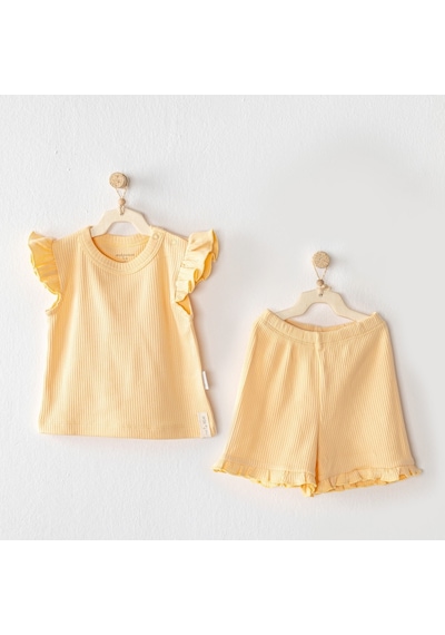 Andywawa Ac23655 Modal 2li Bebe Takım Green 001 Green 9 12 Ay Sarı