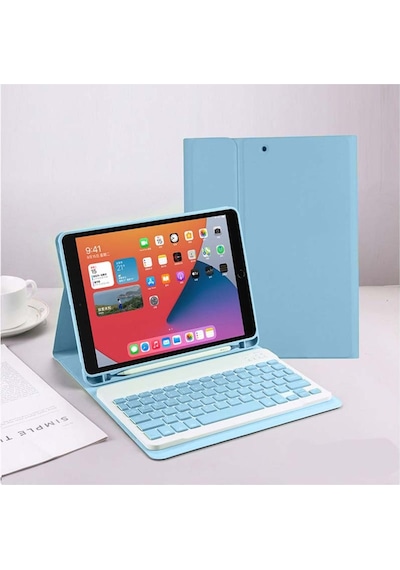 Samsung Galaxy Tab A8 Sm-x200 10.5 Inç Tablet Uyumlu Bluetooth Klavyeli Kılıf Türkçe Klavye Kılıf