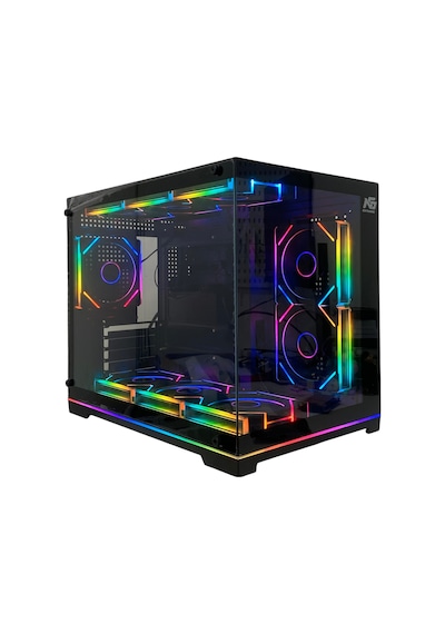 Orion Neon 6x Argb Fan Kumanda Ve Kontrolcü Micro Atx Boş Bilgisayar Kasası Siyah