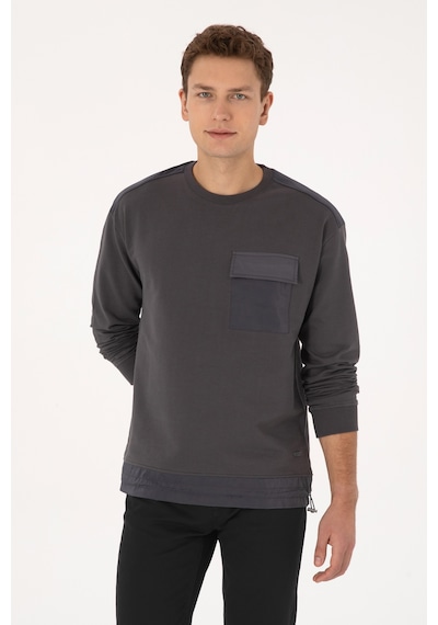 U.s. Polo Assn. Erkek Gri Sweatshirt 50316401-vr024 Grı