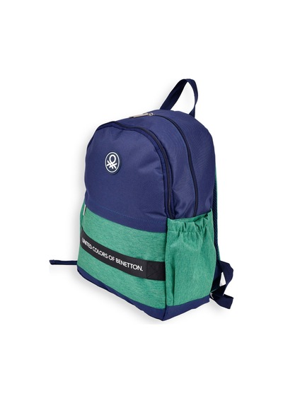 Benetton Lacivert - Yeşil Erkek Sırt Çantası Sırt Çanta Karışık