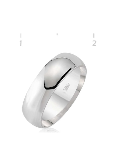 Düz Bombeli Gümüş Alyans - 6 Mm (551168214)