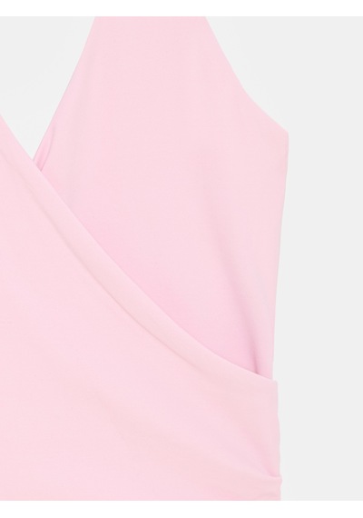 Dilvin 21268 Halter Top-toz Pembe