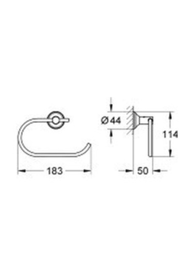 Grohe Essentials Authentic Tuvalet Kağıtlığı - 40657001 Fırçalı Altın