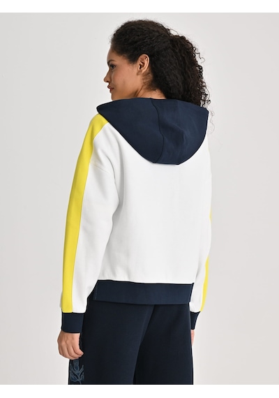 Fenerbahçe Ekru Tribün Palamutlu Kadın Oversize Sweatshirt