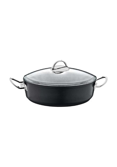Oms Gastro Granit Karnıyarık Tencere 34x9,5cm 3313 Siyah