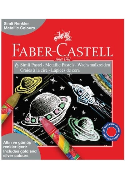 Faber-castell Simli/Metalik Pastel Boya 6 Renk