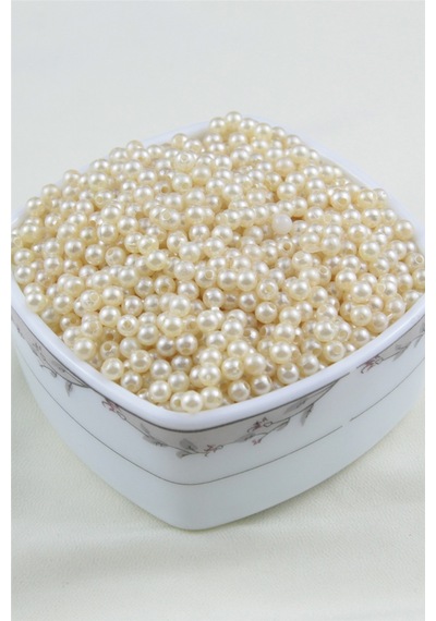 5 Mm Krem İnci Boncuk 30 Gr Kolye, Bileklik, Küpe Ve Takı Yapımı Diğer