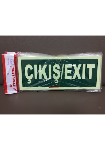 Fosforlu Fotolümen Çıkış / Exıt İkaz Levhası 2 Adet