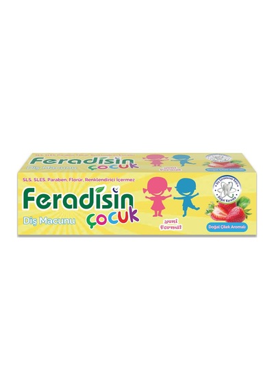 Feradisin Çilek Aromalı Çocuk Diş Macunu 50 ML