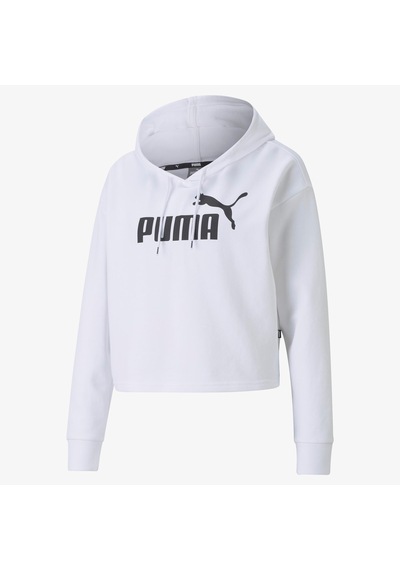 Puma Essentials Cropped Logo Rose Dust Kadın Beyaz Sweatshirt