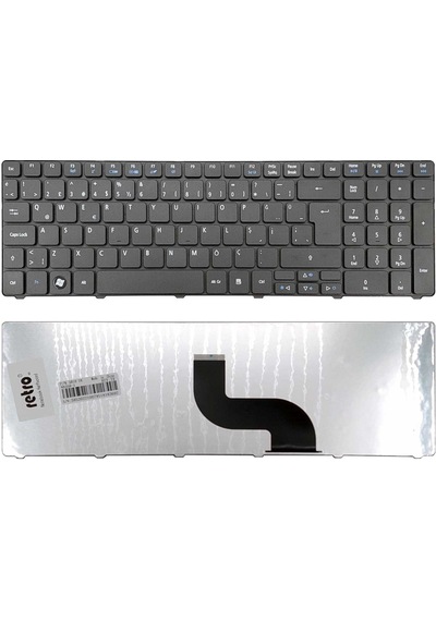 Acer Travelmate 5742, 5742g, 5742z, 5742zg İle Uyumlu Notebook Klavye - Siyah - Tr