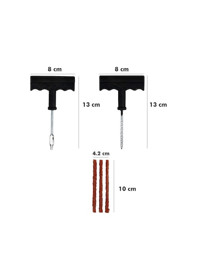 Zhltools 6 Parça Motorsiklet Bisiklet Lastik Tamir Kiti