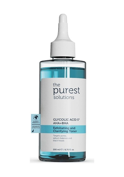 The Purest Solutions, Gözenek Ve Siyah Nokta Görünümünü Azaltmaya Yardımcı Arındırıcı Tonik,%5 Glikolik Asit, Aha, Bha, 200 Ml Sku: Smg8690010386205