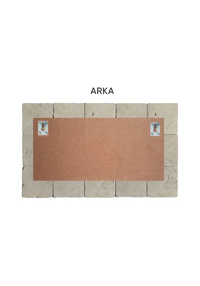 Doğal Taş Türk Bayrağı Tablo - Duvar Dekoru, Ofis Tablosu, Salon Tablosu 50x30cm Ay Yıldız Tablo