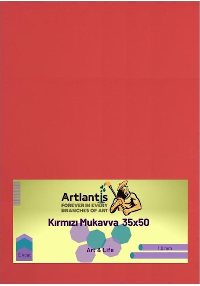 Renkli Mukavva 35X50 5 Adet Artlantis Renkli Mukavva 5 Adet