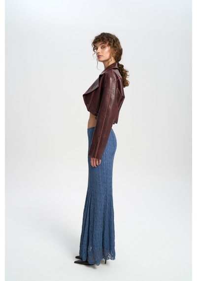 Mai Collection Mai Studios Co. Veylia Uzun İndigo Dantel Etek İndigo