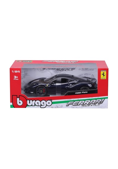 Burago Ferrari 488 Pista Siyah 1/24 Model Araba