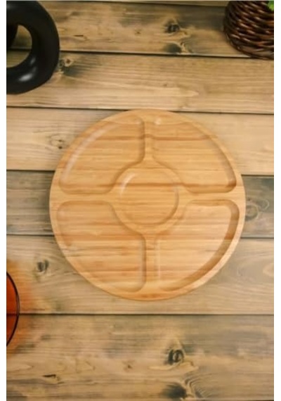 Deconox 360 Dönebilen Bambu Kahvaltı, 30cm Sunum Ve Çerezlik Tabağı 5 Bölmeli, Dönerli Bambu Sunum Tabağı Çok Renkli Deconox 360 Dönebilen Bambu Kahvaltı, 30cm Sunum Ve Çerezlik Tabağı 5 Bölmeli, Dönerli Bambu Sunum Tabağı Çok Renkli