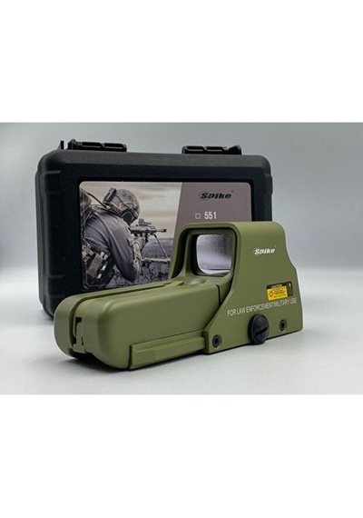 Hd-552 Kırmızı-yeşil Işıklı Profosyonel Tactical Nişangah Reddot Hedefleyici Haki Renk