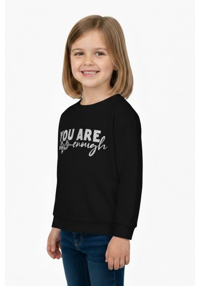 Kız Çocuk Baskılı Sweatshirt Bgl-st05266 Siyah