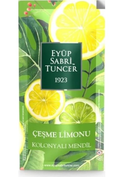 Eyüp Sabri Tuncer Çeşme Limonu Esanslı Kolonyalı Mendil 150'li