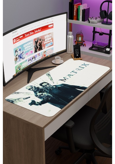 Matrix V1 90x40 Xxl Gaming Kauçuk Kaymaz Taban Mouse Pad Fare Altlığı