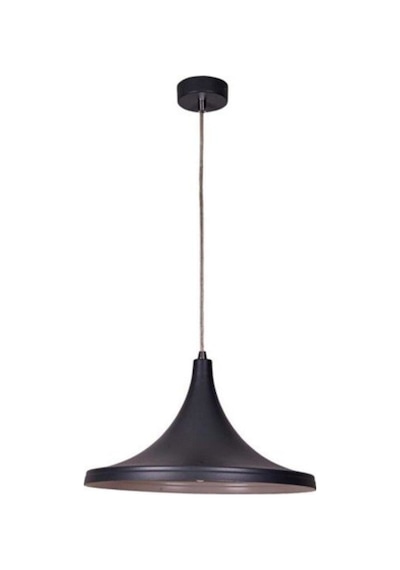 Mylights Siyah Içi Beyaz Metal Sarkıt Avize 36 Cm