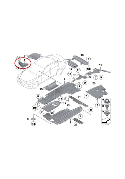 Bmw 5 Serisi Kürek Bakaliti L - M - Yan Sanayi F10 -51758045195 536178346