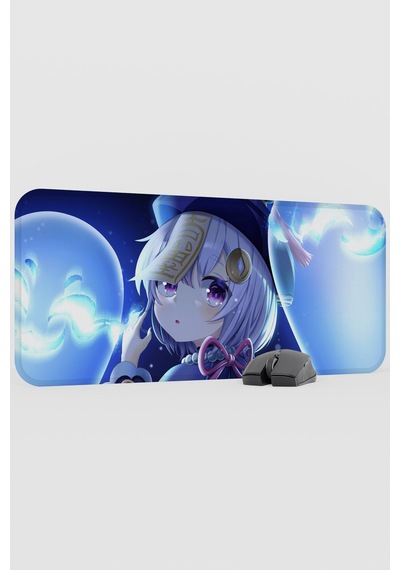 Qiqi Genshin Impact Anime Gacha V1 - 70x30 Xl Gaming Mouse Pad Fare Altlığı
