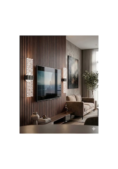 Bubbleflux Trio Large 51 Cm Modern Tasarım Led Aplik - Duvar Lambası - Antrasit Gri - Pilli - Beyaz Led Antrasit Pilli
