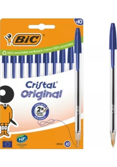 Bic Cristal Medium 10'lu Tükenmez Kalem Mavi / Diğer