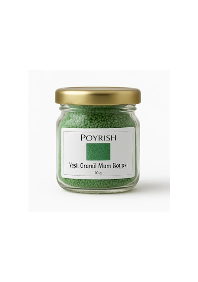 Yeşil Granül Mum Boyası 10 Gr Renksiz