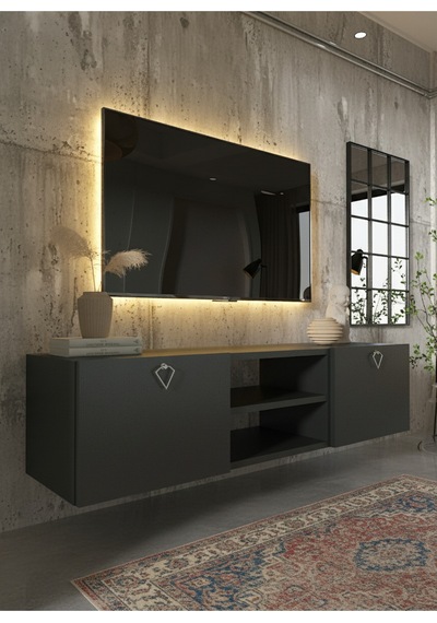 Resital Tv Ünitesi S1838-4 Antrasit Antrasit