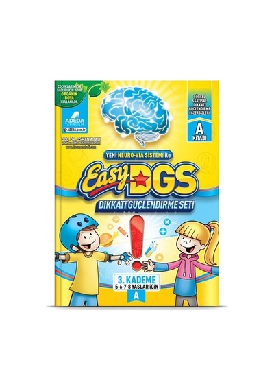 Easy Dikkati Güçlendirme Seti 5-8 Yaş A Kitapçığı - Osman Abalı