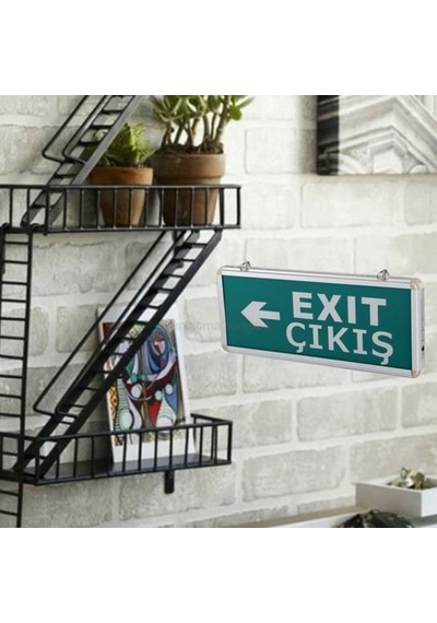 5 Adet Cata Ct 9166 3w Çift Yönlü Ledli Exıt Çıkış Armatürü