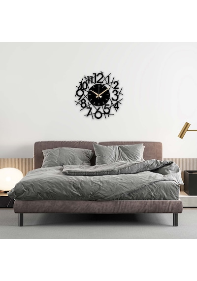 Sayılar Metal Duvar Saati