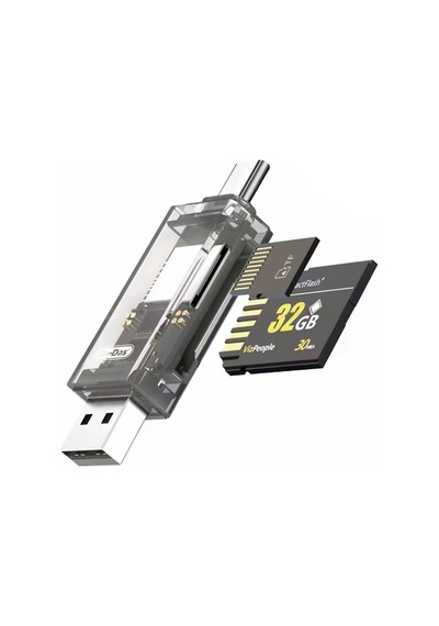Go Des GD-DK006 Type-C SD-Micro SD Hafıza Kart Okuyucu