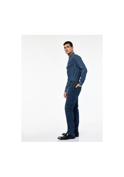 Koton Normal Bel 5 Cepli Slim Fit Jean Pantolon - Brad Jean Aw 25 Koyu İndigo