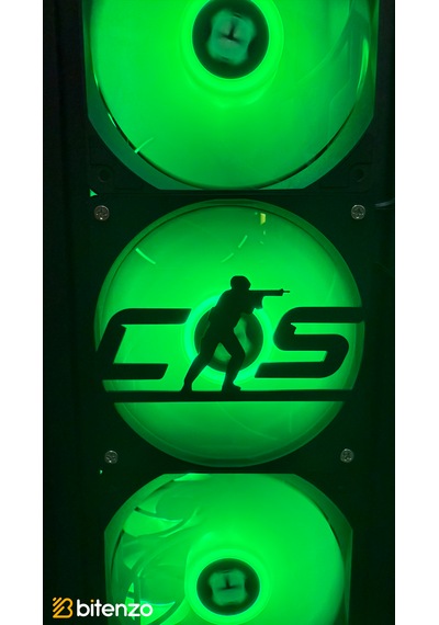 Taktiksel Gamer Serisi 120x120 Mm Pc Fan Kapağı - Masaüstü Bilgisayar Fan Kapağı Siyah