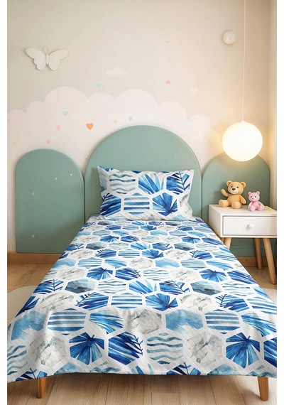 Mavi Tropikal Geometrik Genç Odası Tek Kişilik Pike Takımı - Marine 160x220 Cm Kapitone Yatak Örtüsü Dokulu Sis Gölgeliği Mavi Tropikal Geometrik Genç Odası Tek Kişilik Pike Takımı - Marine 160x220 Cm Kapitone Yatak Örtüsü Dokulu Sis Gölgeliği