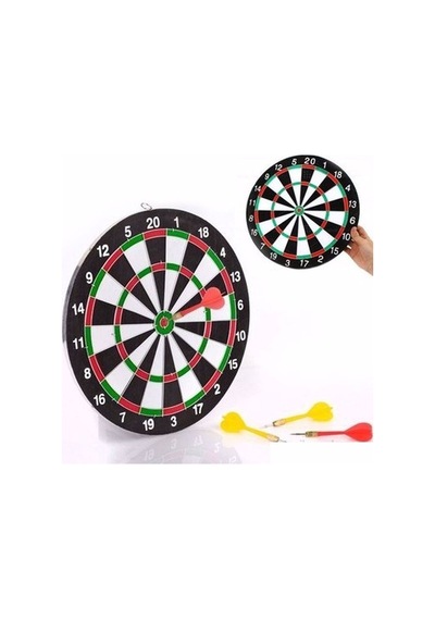 Ev Ofis Monteli 4 Oklu Dart Tahtalı Çift Taraflı Dart Seti