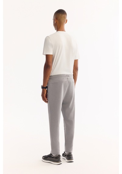 Avva Erkek Gri Beli Lastikli Bağcıklı Soft Touch Bi-stretch Regular Fit Eşofman Altı A52y3406
