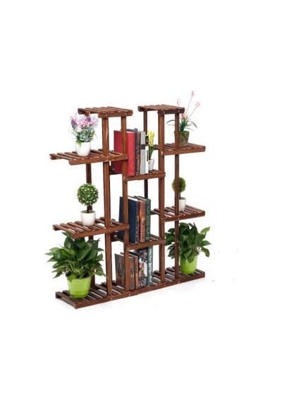 Çiçeklik Kitaplık Saksılık Balkon Bahçe Saksı Standı