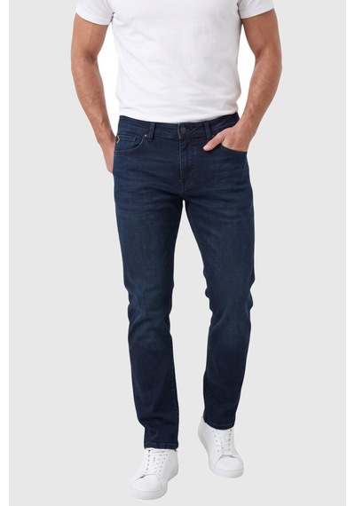 Rizzup Erkek Regular Fit Likralı Lacivert Kot Pantolon Pamuklu Esnek Yumuşak Dokulu Taşlanmış Jean 2600966 Rizzup Erkek Regular Fit Likralı Lacivert Kot Pantolon Pamuklu Esnek Yumuşak Dokulu Taşlanmış Jean 2600966