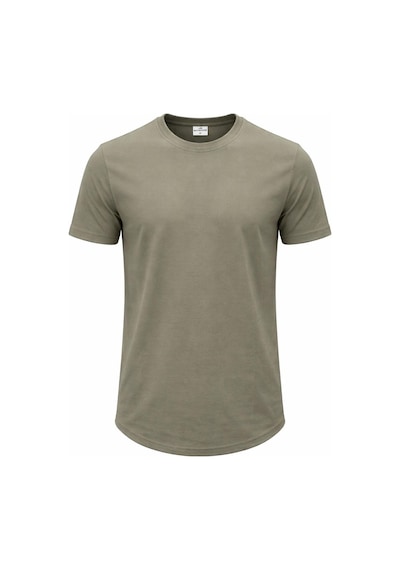 Plus Scorpion Erkek Slim Fit Basic Tişört Esnek, Terletmeyen Pike Dokulu Kumaş Yeşil