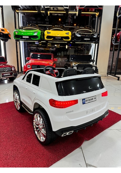 Poyraz Akülü Bentley Suv Akülü Araba 12v 0-7 Yaş Özel Plaka Beyaz