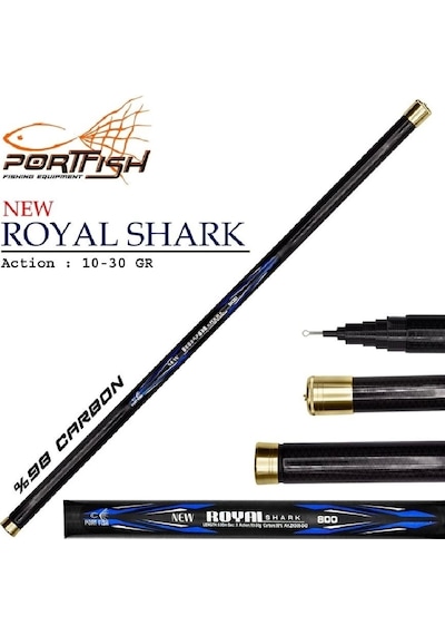 Karbon Göl Kamışı Portfish Royal Shark 8 Metre 10-30gr 1