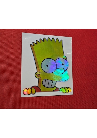 Hologram Sticker Bart Simpson Sticker - Sticker Hologram Bart Simpson